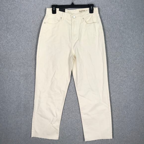 Blank NYC Jeans Womens Size 28 Cream Wide Leg Crop‎ Baggy Loose Baxter Ribcage - Picture 1 of 16